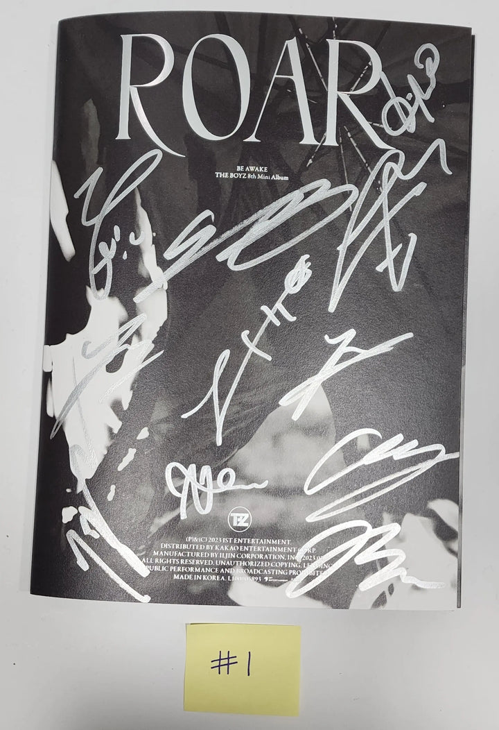 The Boyz "ROAR" 8th - Hand Autographed(Signed) Promo Album - HALLYUSUPERSTORE