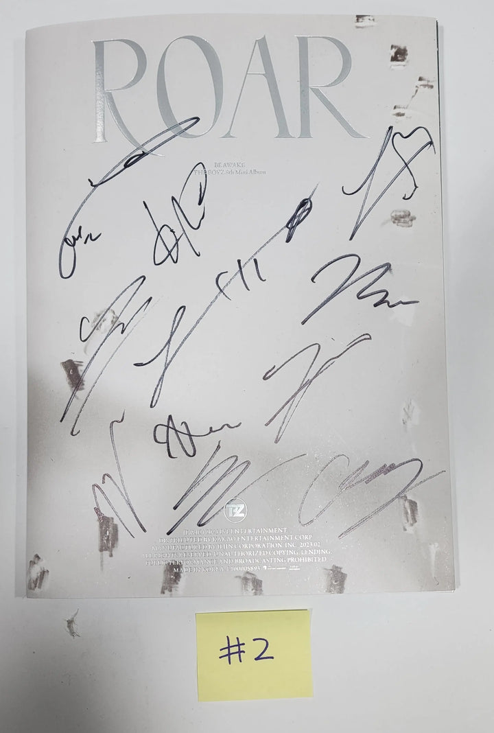 The Boyz "ROAR" 8th - Hand Autographed(Signed) Promo Album - HALLYUSUPERSTORE
