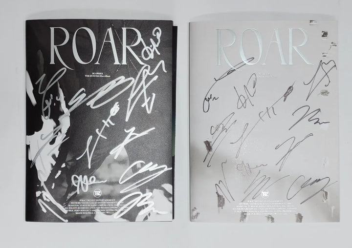 The Boyz "ROAR" 8th - Hand Autographed(Signed) Promo Album - HALLYUSUPERSTORE