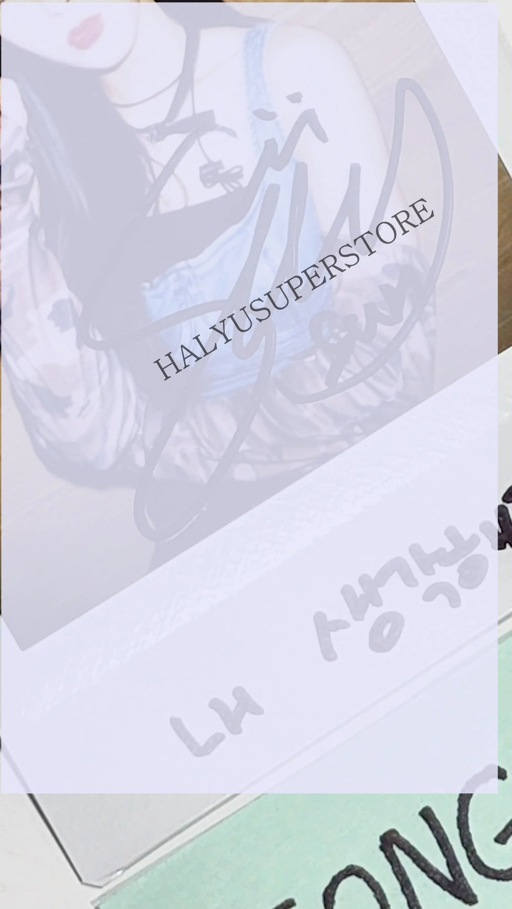 Song Sun (Of TRI.BE) "W.A.Y" - Hand Autographed(Signed) Polaroid - HALLYUSUPERSTORE