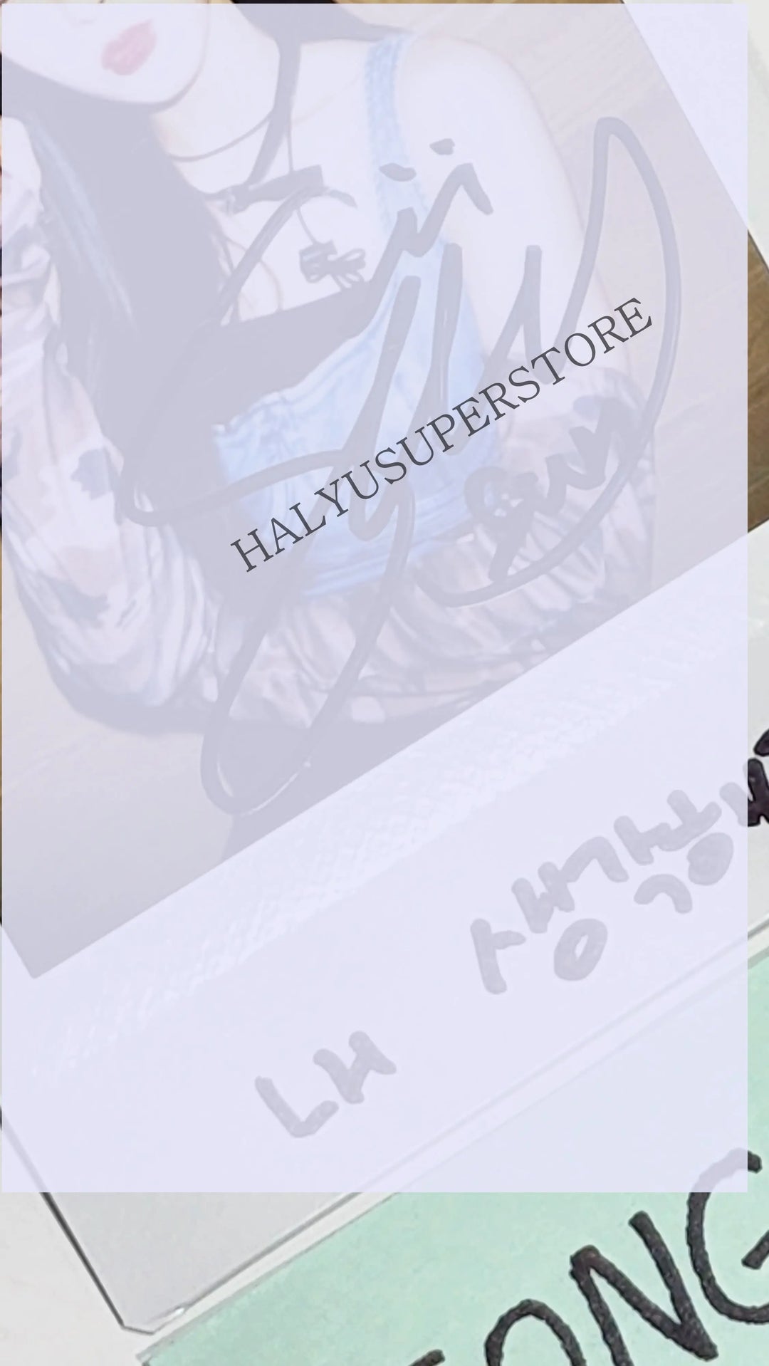 Song Sun (Of TRI.BE) "W.A.Y" - Hand Autographed(Signed) Polaroid - HALLYUSUPERSTORE