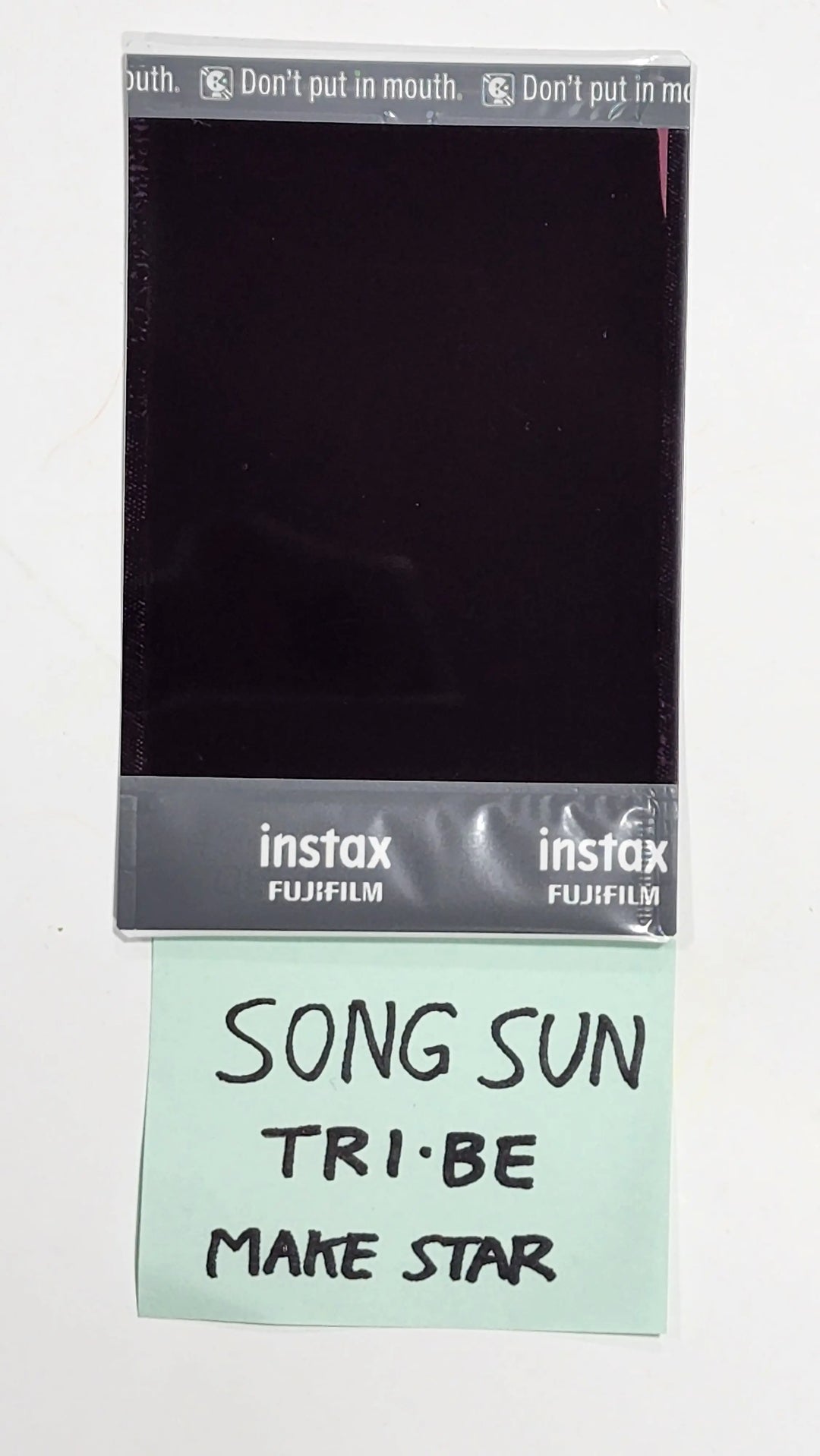 Song Sun (Of TRI.BE) "W.A.Y" - Hand Autographed(Signed) Polaroid - HALLYUSUPERSTORE