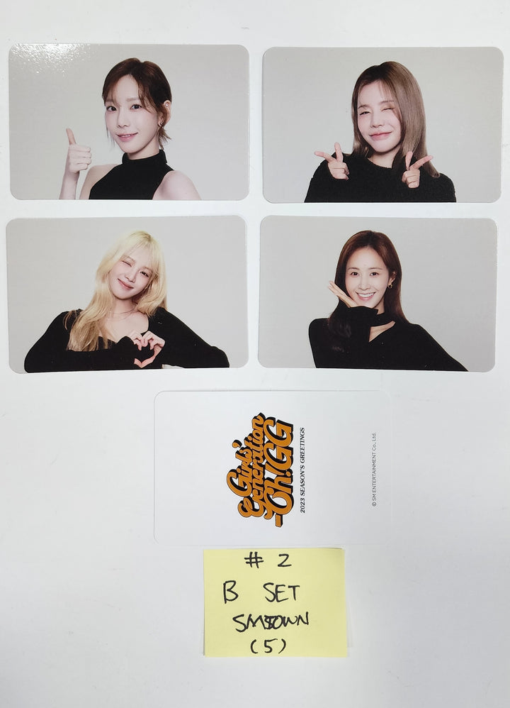 Girl's Generation (SNSD) "Oh!GG" - 2023 Season's Greeting Smtown Pre-Order Benefit Photocard Set (5EA) - HALLYUSUPERSTORE
