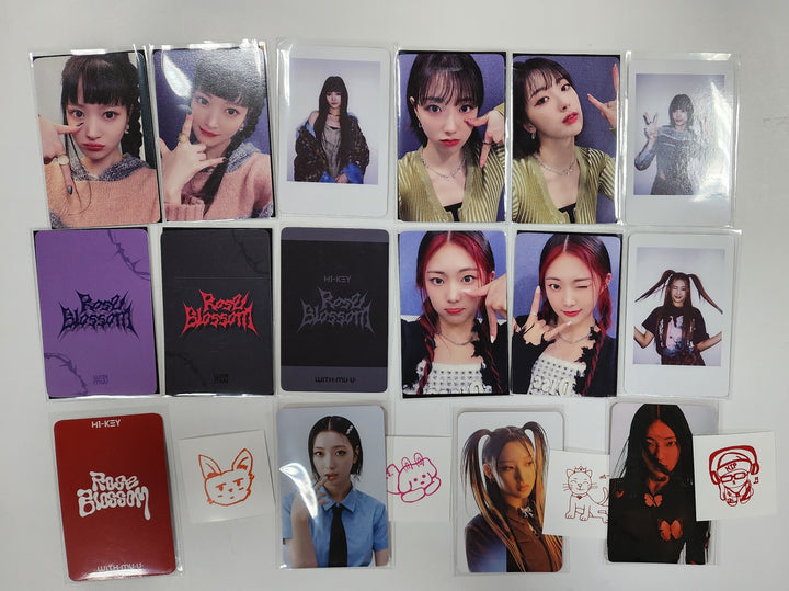 H1-KEY "Rose Blossom" Mini 1st - Withmuu Lucky Draw Event Photocard, Drink Event Photocard - HALLYUSUPERSTORE