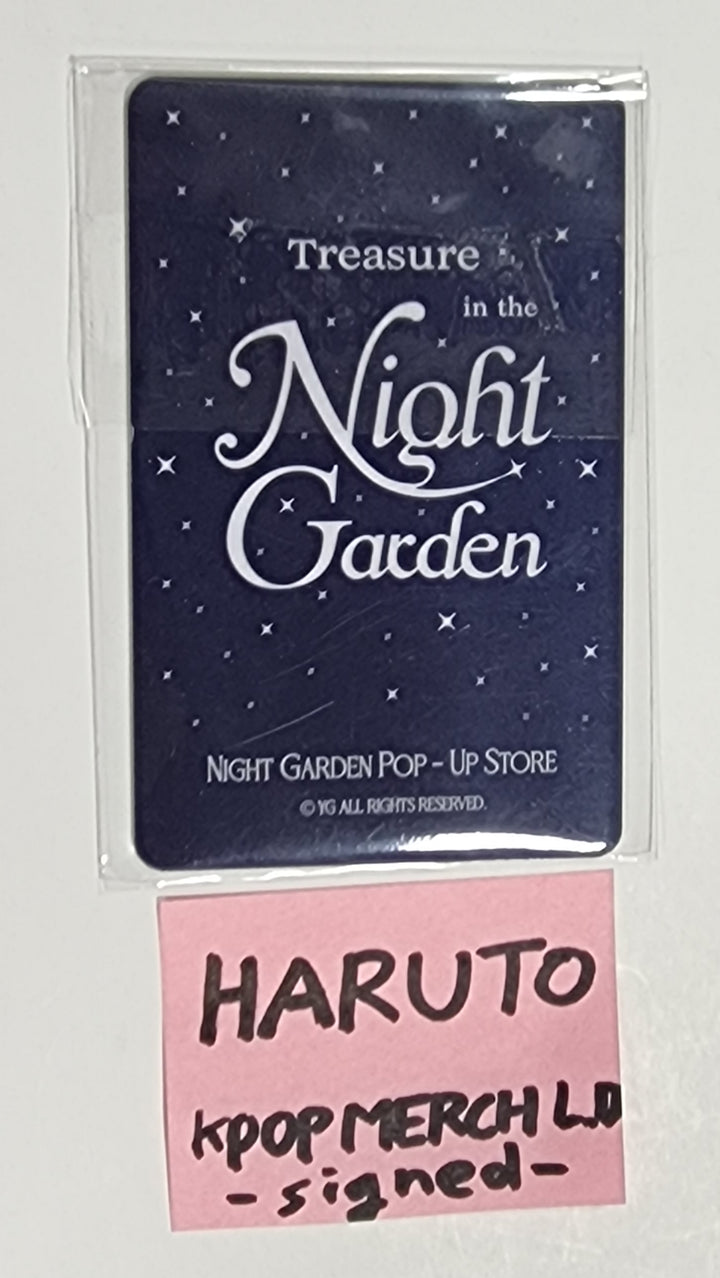 Haruto (Of Treasure) "Night Garden" - Hand Autogrpahed(Signed) Lucky Draw PVC Photocard - HALLYUSUPERSTORE