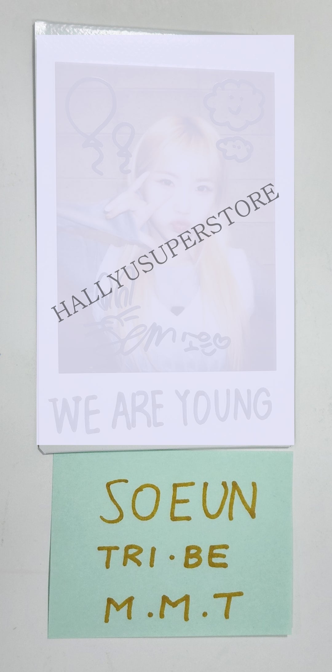 Soeun (Of TRI.BE) "W.A.Y" - Hand Autographed(Signed) Polaroid - HALLYUSUPERSTORE