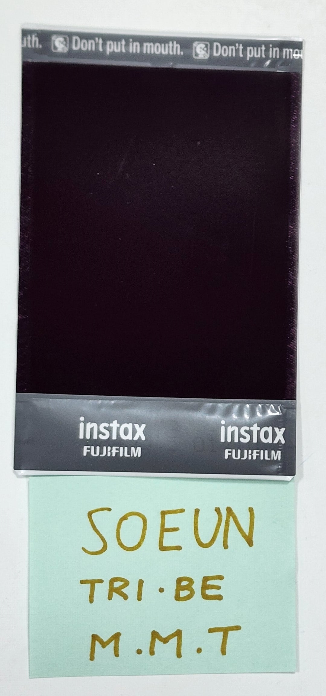 Soeun (Of TRI.BE) "W.A.Y" - Hand Autographed(Signed) Polaroid - HALLYUSUPERSTORE