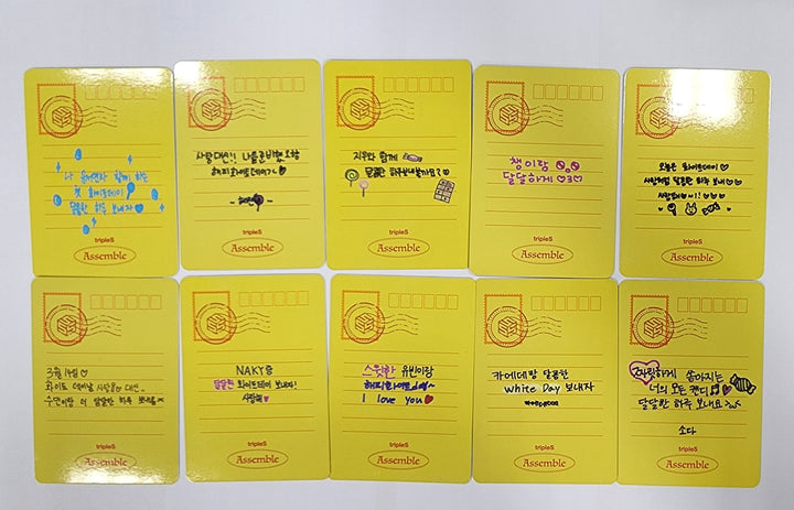 Triples "ASSEMBLE"- MMT Fansign Event Mini Postcard - HALLYUSUPERSTORE