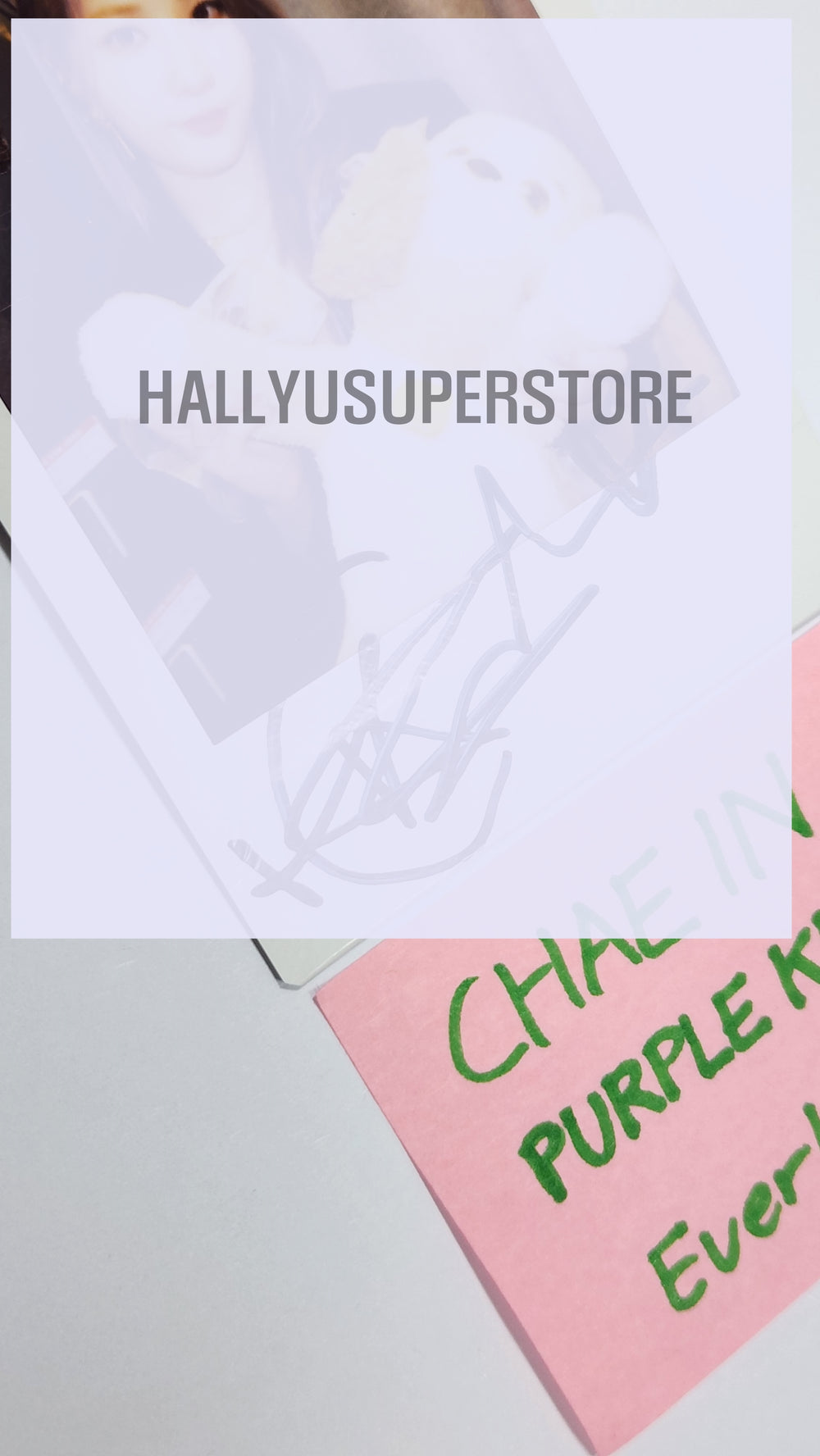 Chaein (of Purple Kiss) 4th mini – Hand Autographed(Signed) Polaroid - HALLYUSUPERSTORE