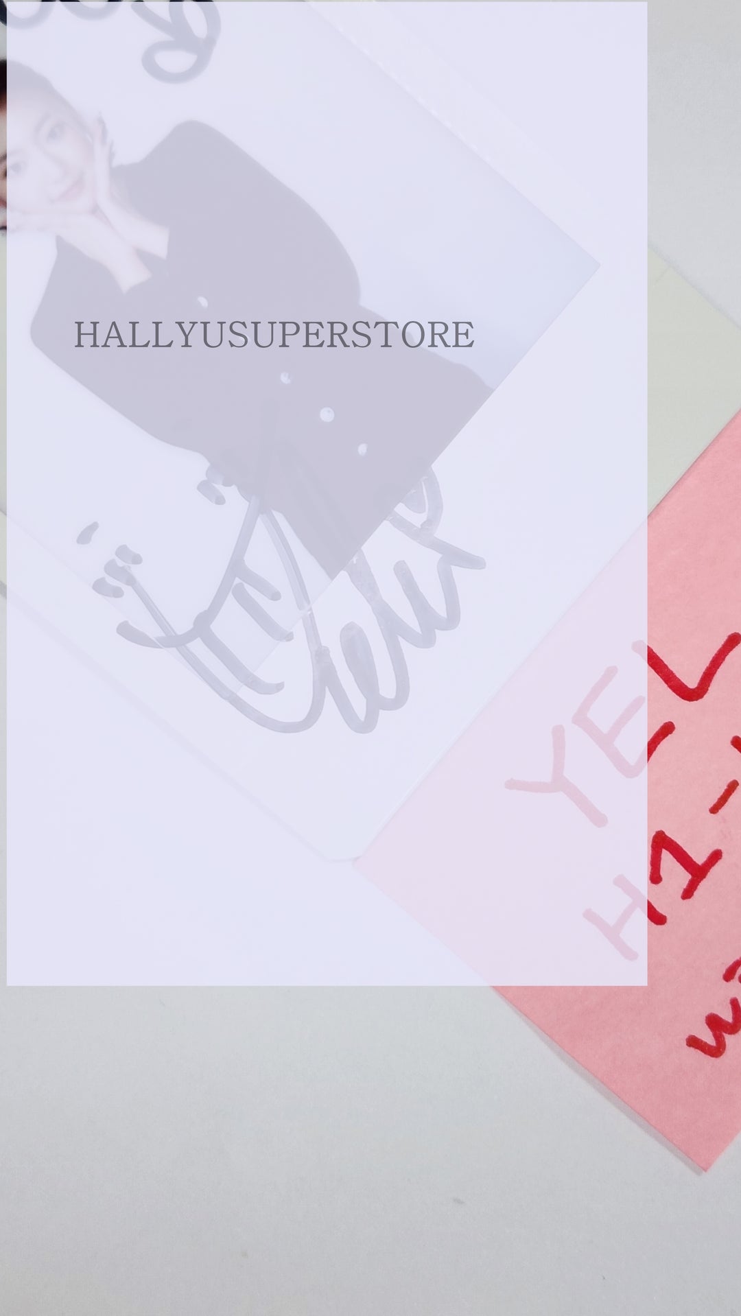 Yel (Of H1-KEY) "Rose Blossom" Mini 1st - Hand Autographed(Signed) Polaroid - HALLYUSUPERSTORE