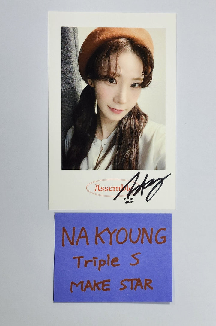 Na Kyoung (Of TripleS) "ASSEMBLE" - Hand Autographed(Signed) Photocard - HALLYUSUPERSTORE