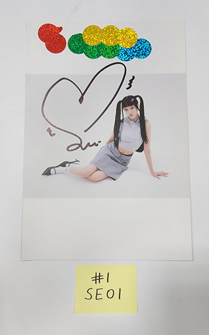 H1-KEY "Rose Blossom" Mini 1st- A Cut Page From Fansign Event Album - HALLYUSUPERSTORE