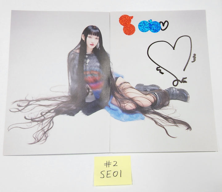 H1-KEY "Rose Blossom" Mini 1st- A Cut Page From Fansign Event Album - HALLYUSUPERSTORE