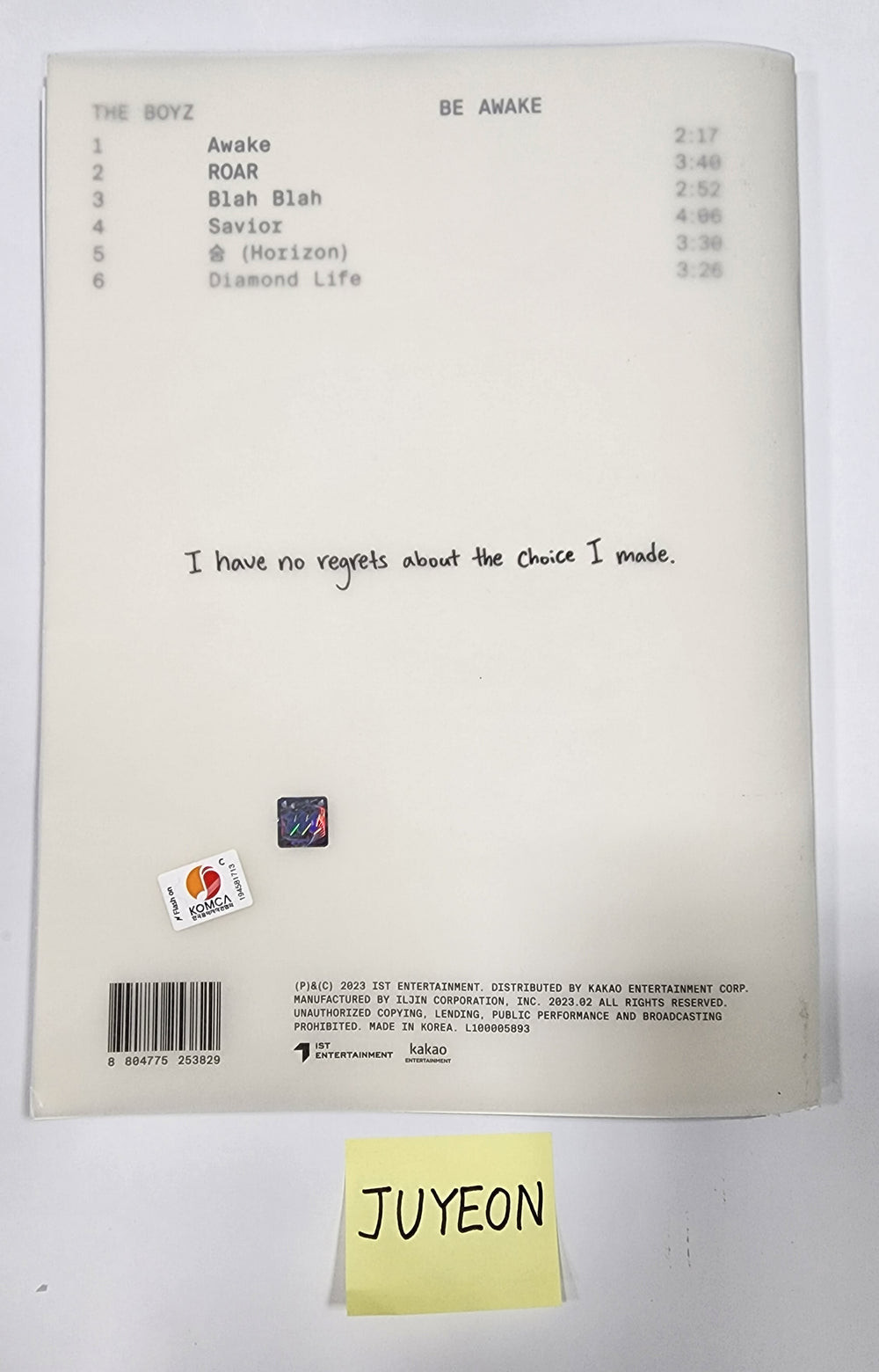 Juyeon (Of The Boyz) "ROAR" 8th - Hand Autographed(Signed) Album - HALLYUSUPERSTORE