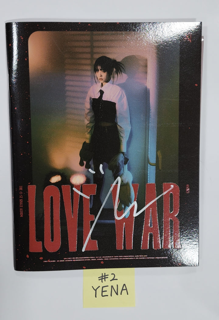 YENA "Love War" - Hand Autographed(Signed) Album - HALLYUSUPERSTORE