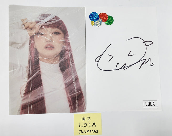 Pixy 'CHOSEN KARMA' - A Cut Page From Fansign Event Album - HALLYUSUPERSTORE