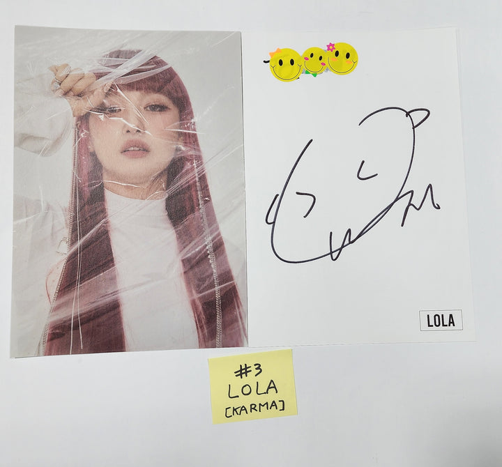 Pixy 'CHOSEN KARMA' - A Cut Page From Fansign Event Album - HALLYUSUPERSTORE