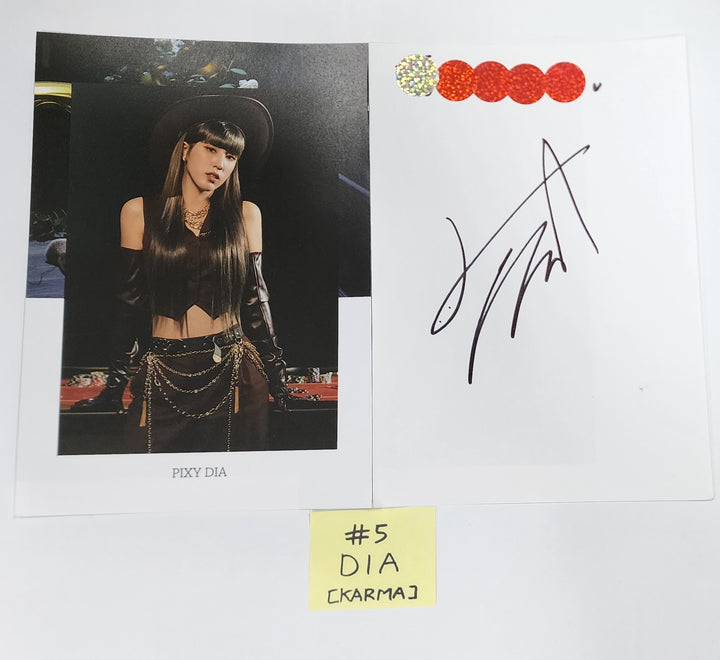 Pixy 'CHOSEN KARMA' - A Cut Page From Fansign Event Album - HALLYUSUPERSTORE