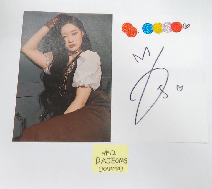 Pixy 'CHOSEN KARMA' - A Cut Page From Fansign Event Album - HALLYUSUPERSTORE