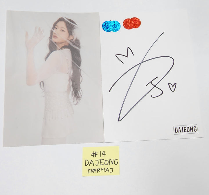 Pixy 'CHOSEN KARMA' - A Cut Page From Fansign Event Album - HALLYUSUPERSTORE