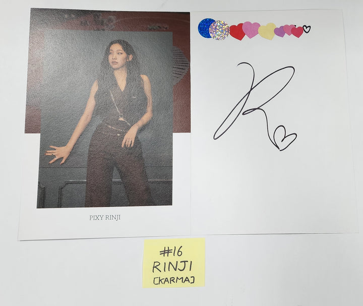 Pixy 'CHOSEN KARMA' - A Cut Page From Fansign Event Album - HALLYUSUPERSTORE