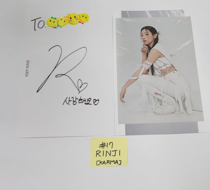 Pixy 'CHOSEN KARMA' - A Cut Page From Fansign Event Album - HALLYUSUPERSTORE