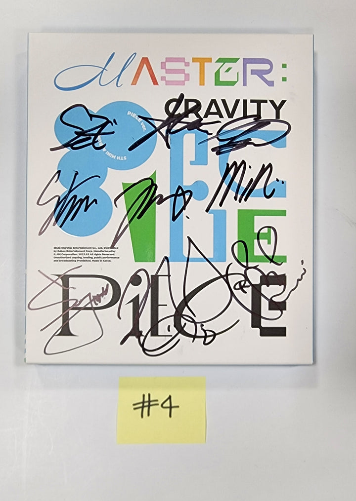 CRAVITY "MASTER:PIECE" -  Hand Autographed(Signed) Promo Album - HALLYUSUPERSTORE