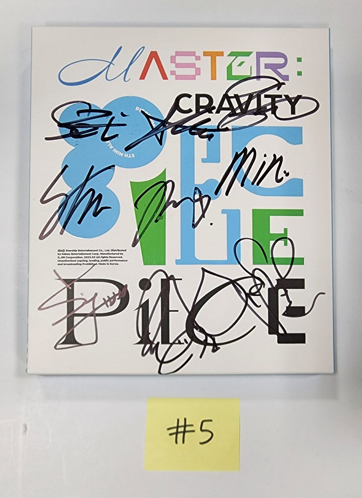 CRAVITY "MASTER:PIECE" -  Hand Autographed(Signed) Promo Album - HALLYUSUPERSTORE