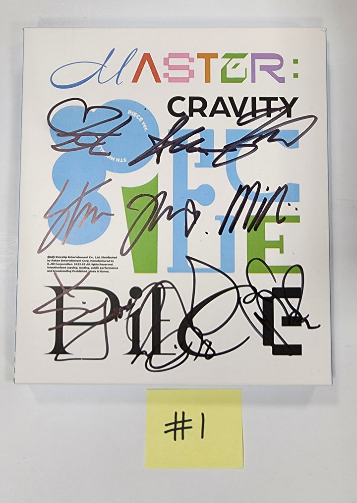 CRAVITY "MASTER:PIECE" -  Hand Autographed(Signed) Promo Album - HALLYUSUPERSTORE