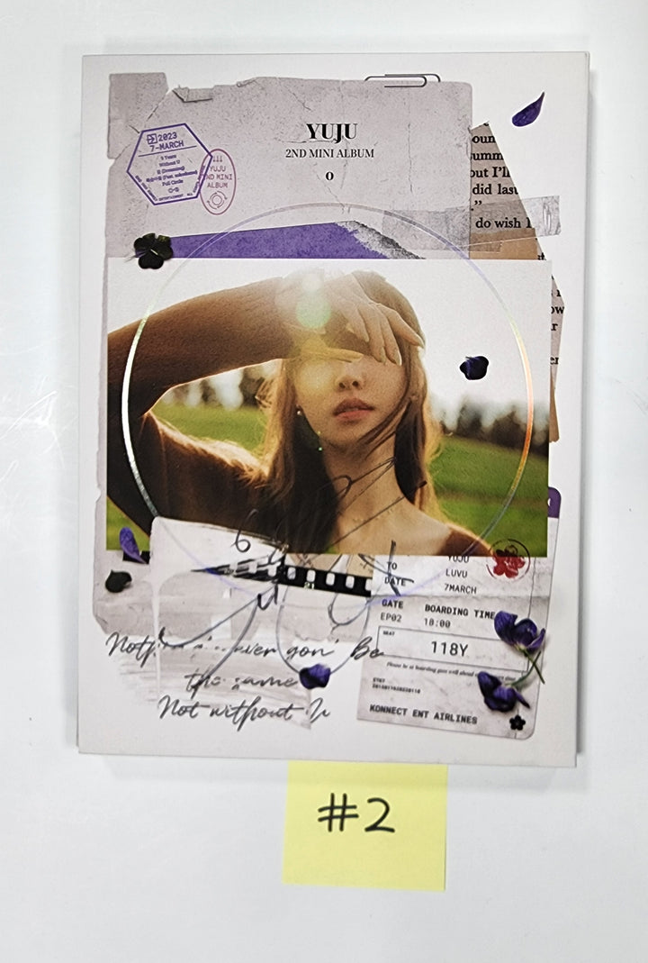YUJU (Of GFRIEND) "O" - Hand Autographed(Signed) Pormo Album - HALLYUSUPERSTORE