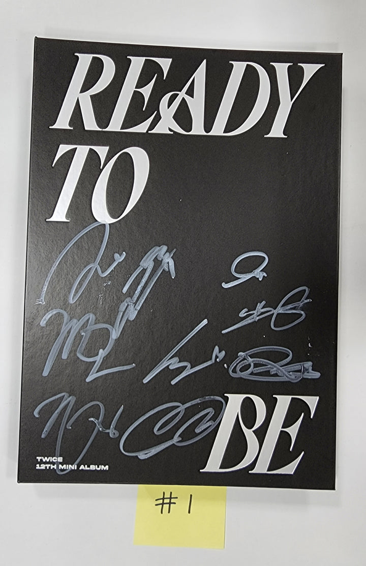 Twice "READY TO BE" - Hand Autographed(Signed) Promo Album (Restocked 3/24) - HALLYUSUPERSTORE