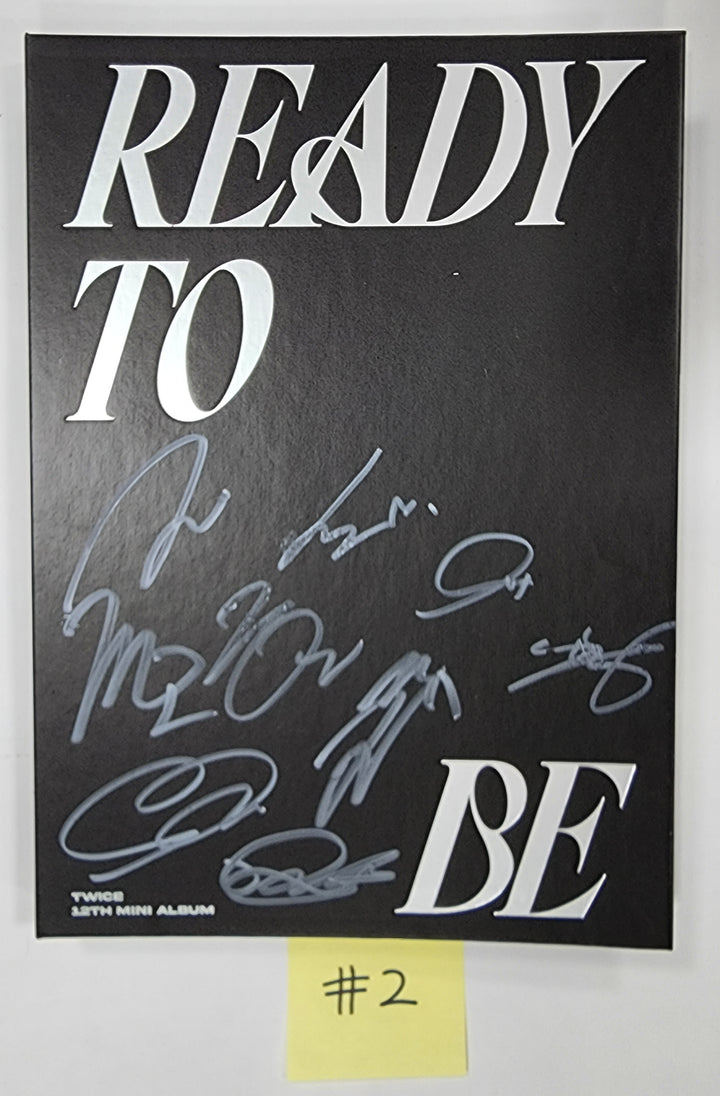 Twice "READY TO BE" - Hand Autographed(Signed) Promo Album (Restocked 3/24) - HALLYUSUPERSTORE