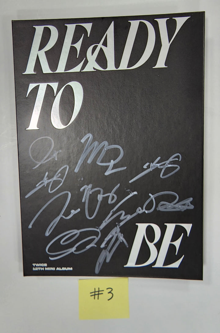 Twice "READY TO BE" - Hand Autographed(Signed) Promo Album (Restocked 3/24) - HALLYUSUPERSTORE