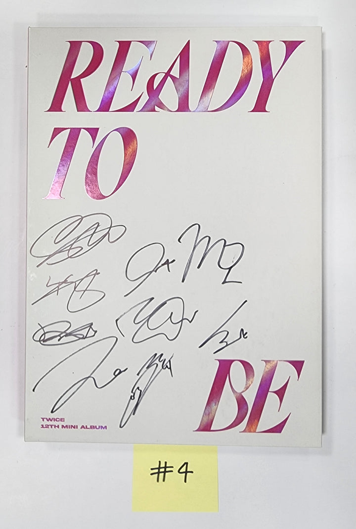 Twice "READY TO BE" - Hand Autographed(Signed) Promo Album (Restocked 3/24) - HALLYUSUPERSTORE