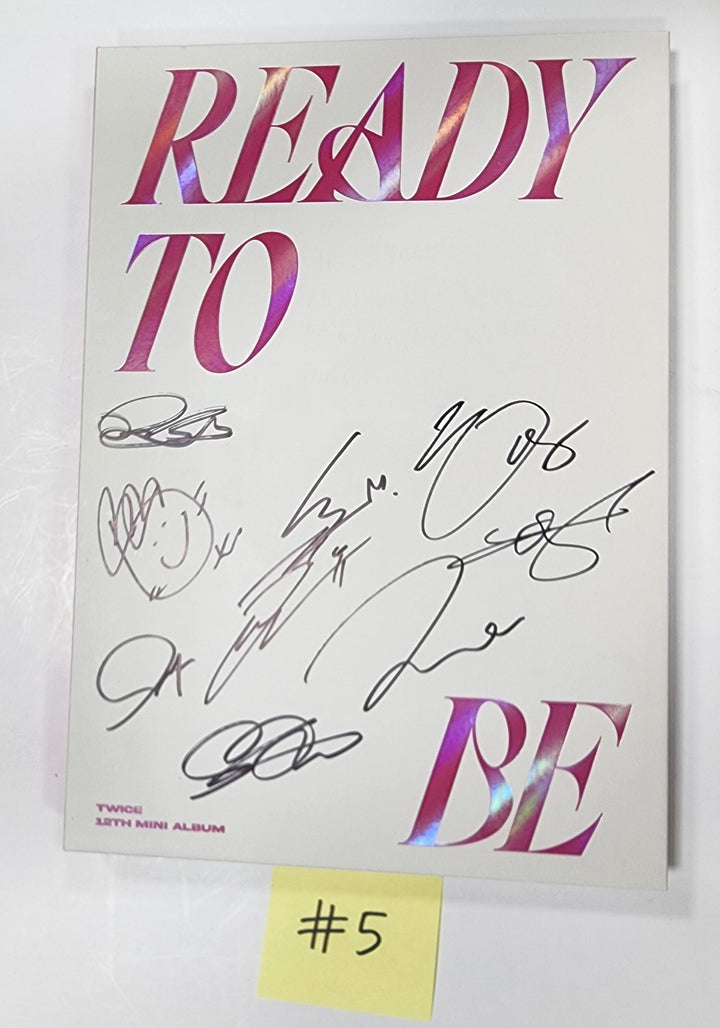 Twice "READY TO BE" - Hand Autographed(Signed) Promo Album (Restocked 3/24) - HALLYUSUPERSTORE