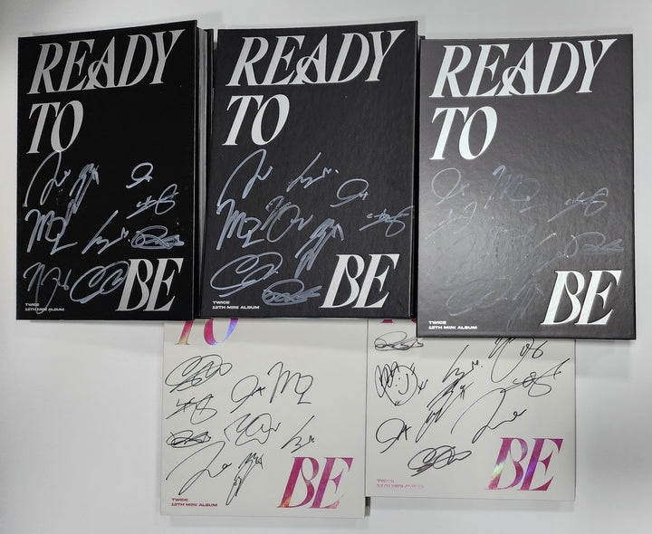 Twice "READY TO BE" - Hand Autographed(Signed) Promo Album (Restocked 3/24) - HALLYUSUPERSTORE