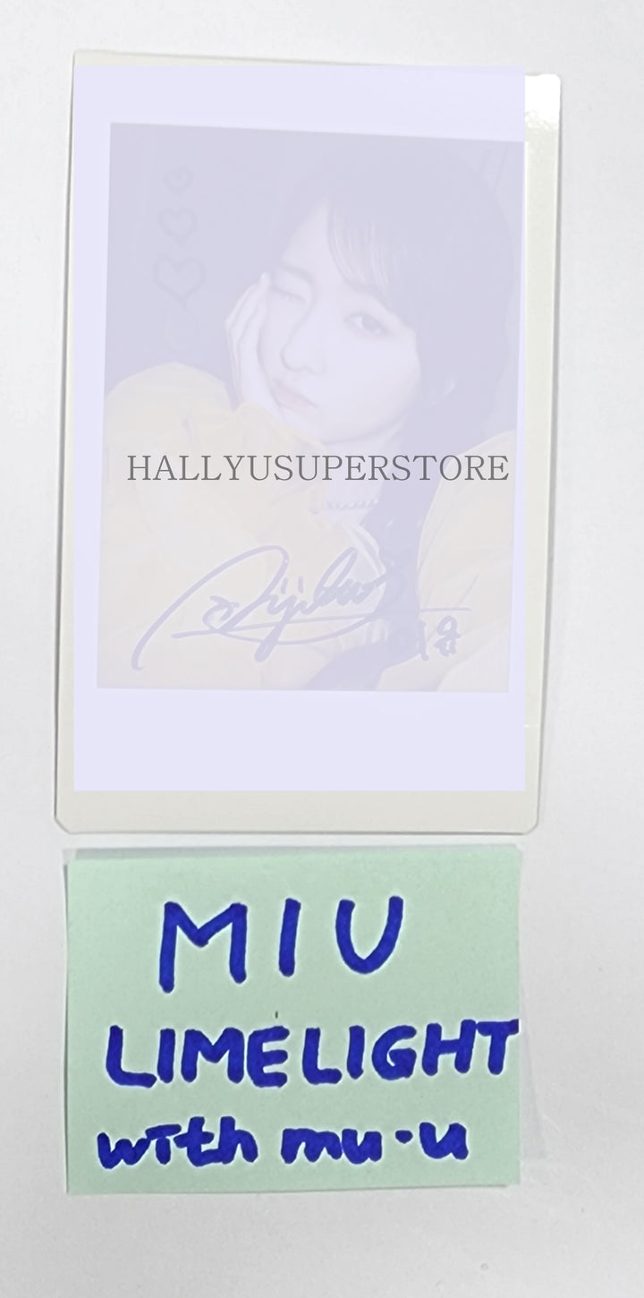 MIU (Of LIMELIGHT) "LOVE & HAPPINESS" - Hand Autographed(Signed) Polaroid - HALLYUSUPERSTORE