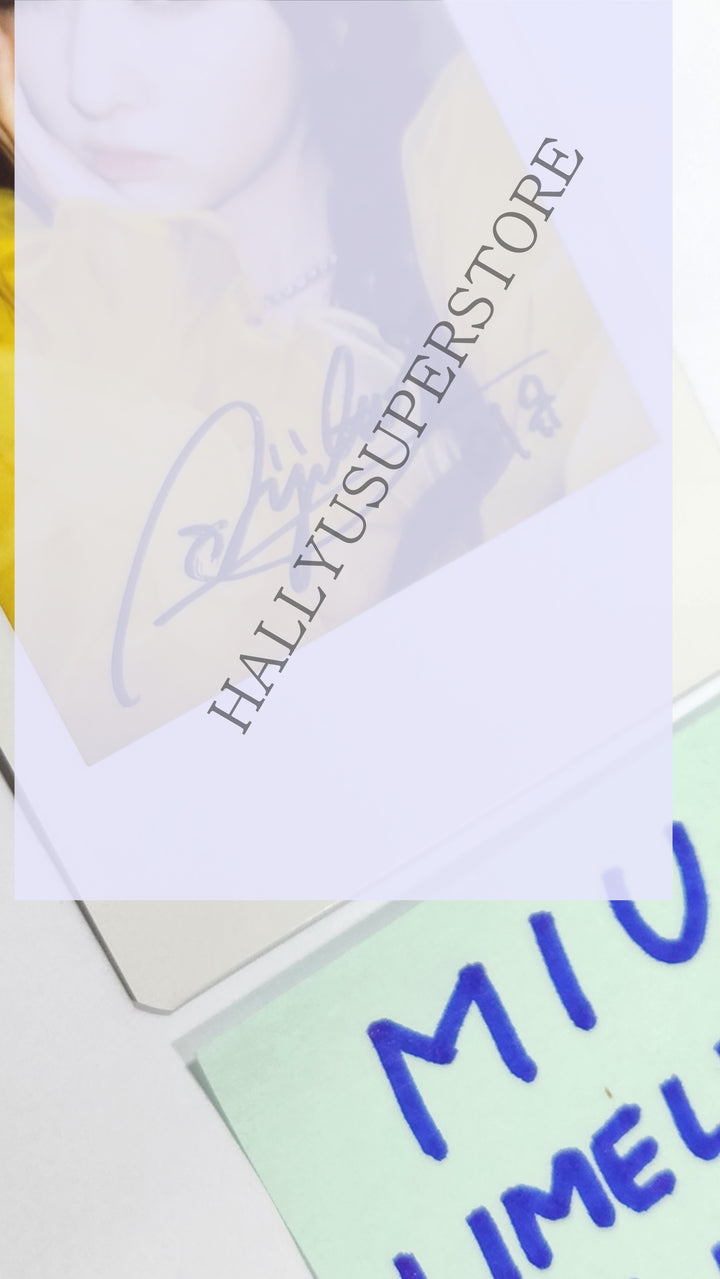 MIU (Of LIMELIGHT) "LOVE & HAPPINESS" - Hand Autographed(Signed) Polaroid - HALLYUSUPERSTORE