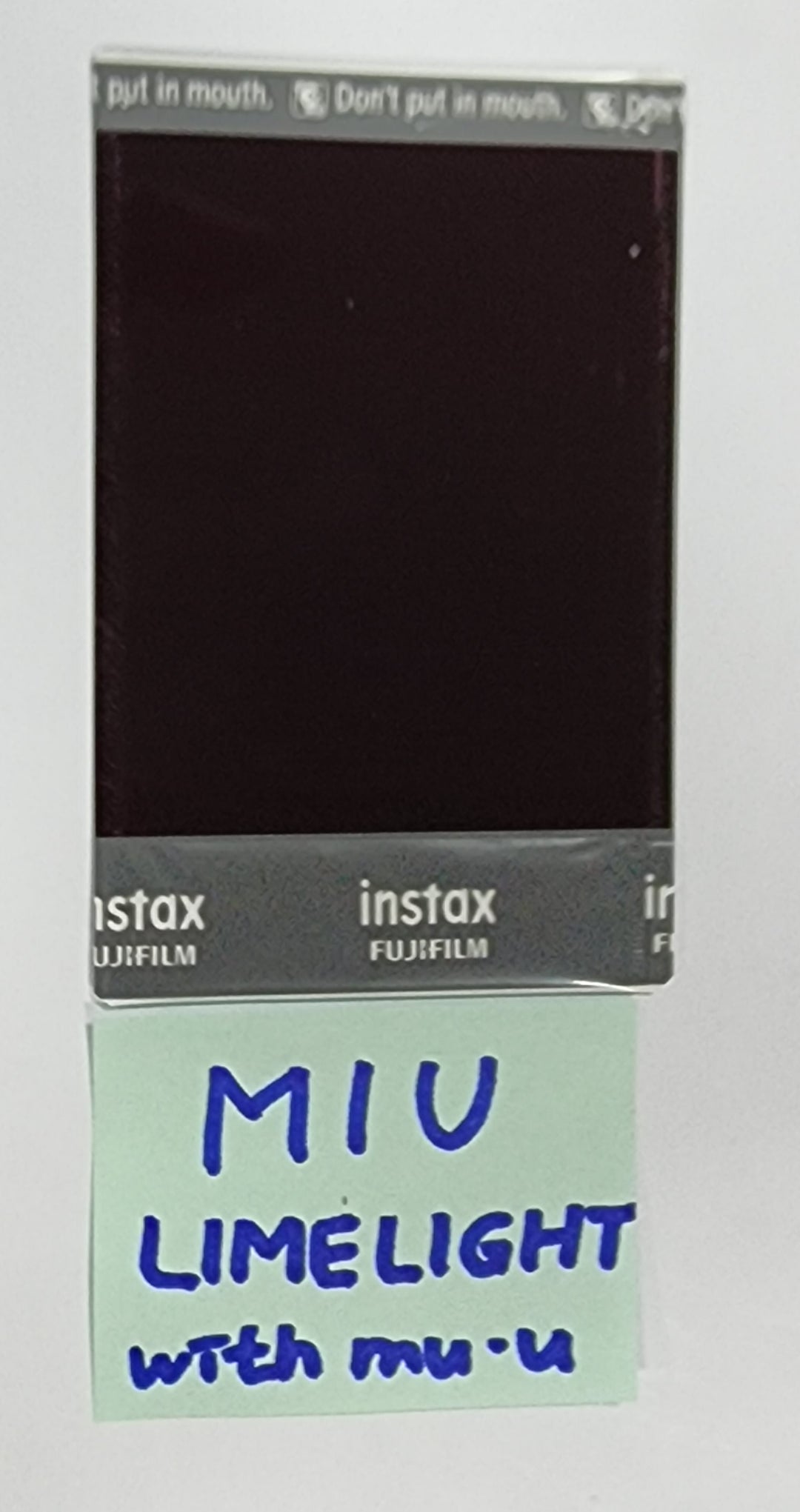 MIU (Of LIMELIGHT) "LOVE & HAPPINESS" - Hand Autographed(Signed) Polaroid - HALLYUSUPERSTORE