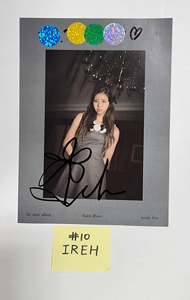 PURPLE KISS "Cabin Fever" - A Cut Page From Fansign Event Album - HALLYUSUPERSTORE