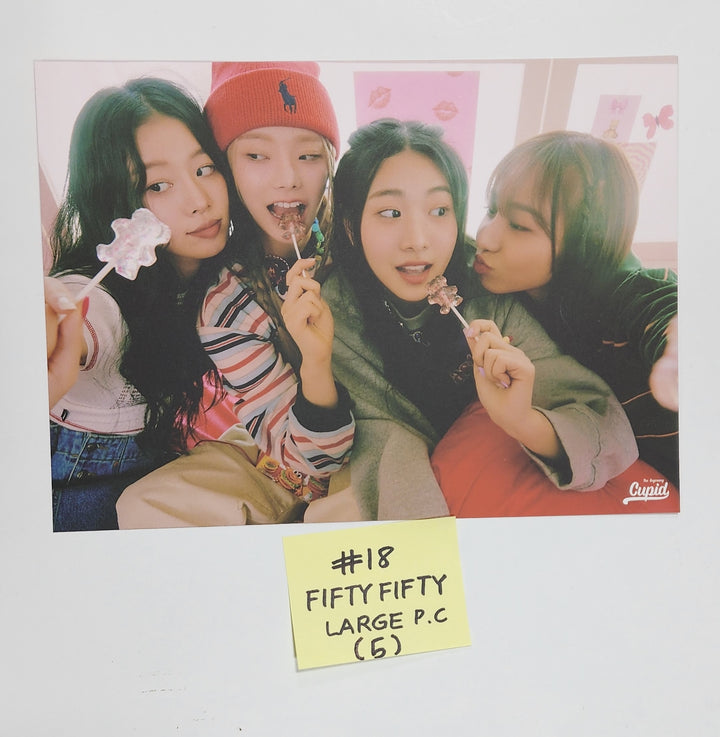 FIFTY FIFTY "The Beginning: Cupid" - Official Photocard, Large Photocard - HALLYUSUPERSTORE