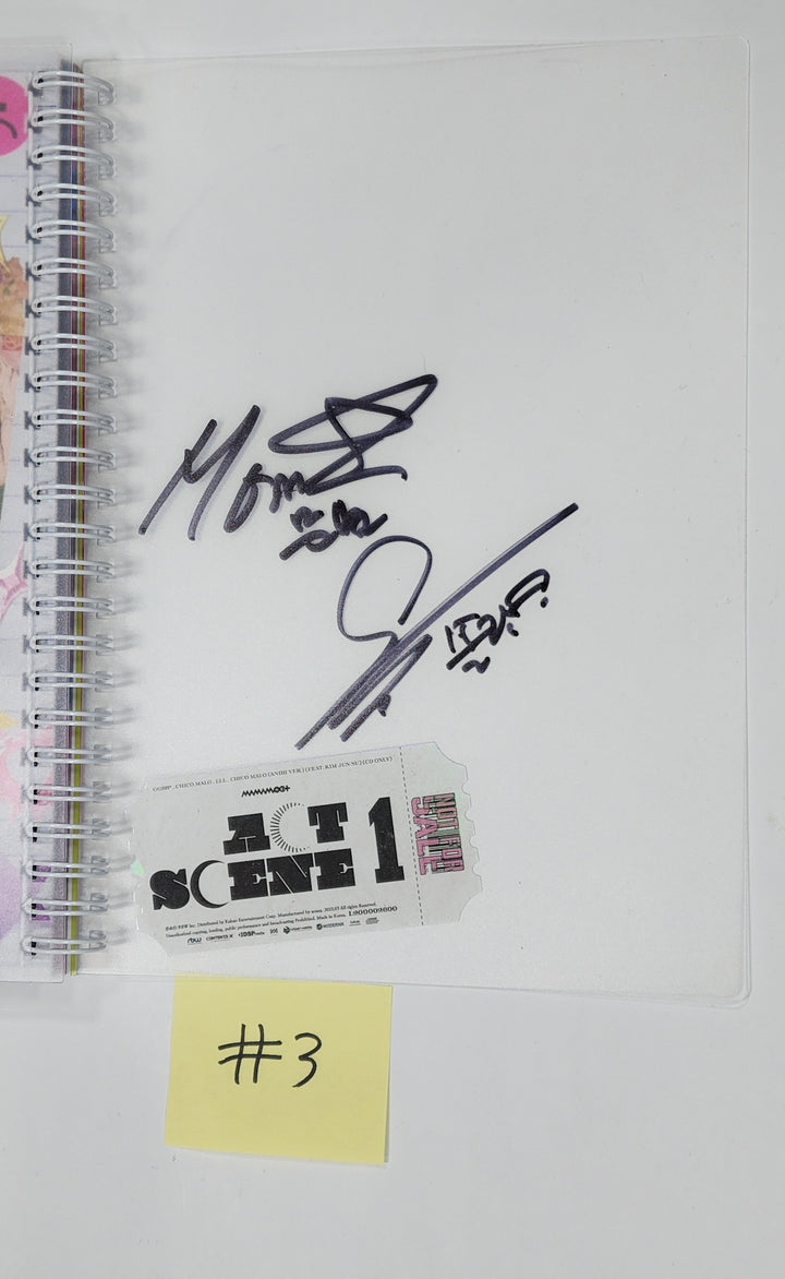 Mamamoo "ACT 1, SCENE 1" - Hand Autographed(Signed) Promo Album - HALLYUSUPERSTORE