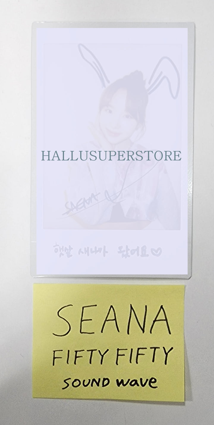 Saena (Of FIFTY FIFTY) "The Beginning: Cupid" - Hand Autographed(Signed) Polaroid - HALLYUSUPERSTORE