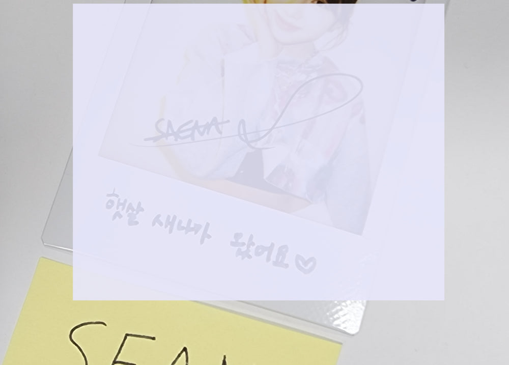 Saena (Of FIFTY FIFTY) "The Beginning: Cupid" - Hand Autographed(Signed) Polaroid - HALLYUSUPERSTORE