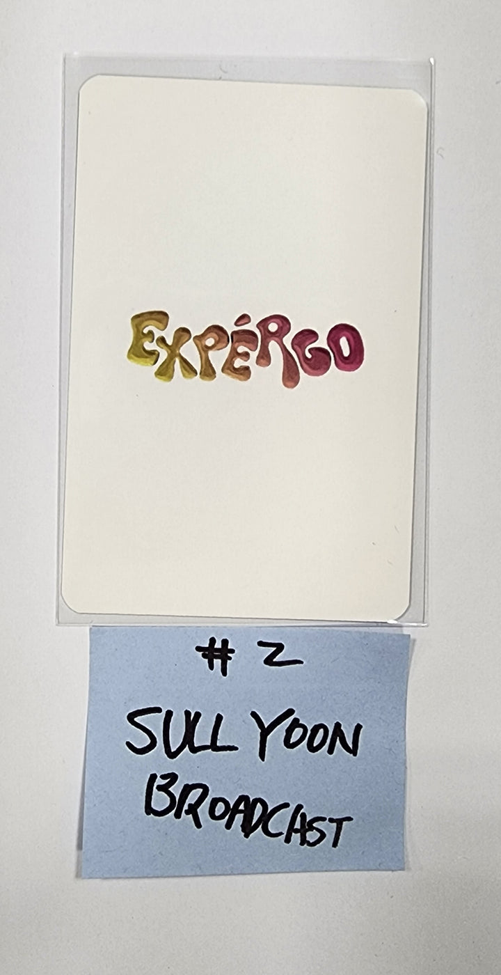Sullyoon (of NMIXX) 'EXPERGO' - Broadcast Photocard - HALLYUSUPERSTORE