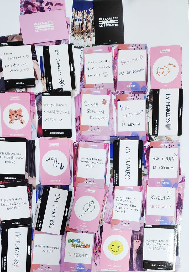 Le Sserafim JAPAN 1ST SINGLE FEARLESS - Trading random photocards - HALLYUSUPERSTORE