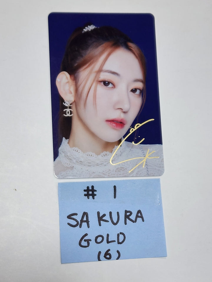 Le Sserafim JAPAN 1ST SINGLE FEARLESS Trading photocard - Gold Special photocard - HALLYUSUPERSTORE