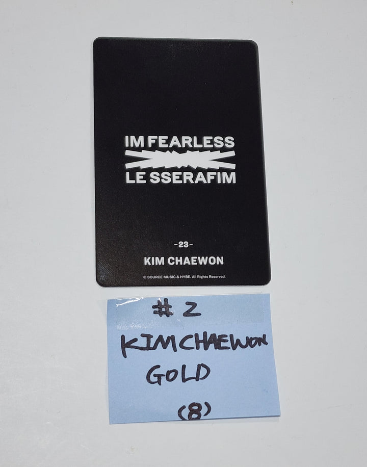 Le Sserafim JAPAN 1ST SINGLE FEARLESS Trading photocard - Gold Special photocard - HALLYUSUPERSTORE