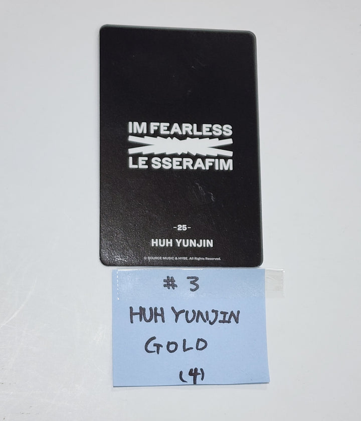 Le Sserafim JAPAN 1ST SINGLE FEARLESS Trading photocard - Gold Special photocard - HALLYUSUPERSTORE