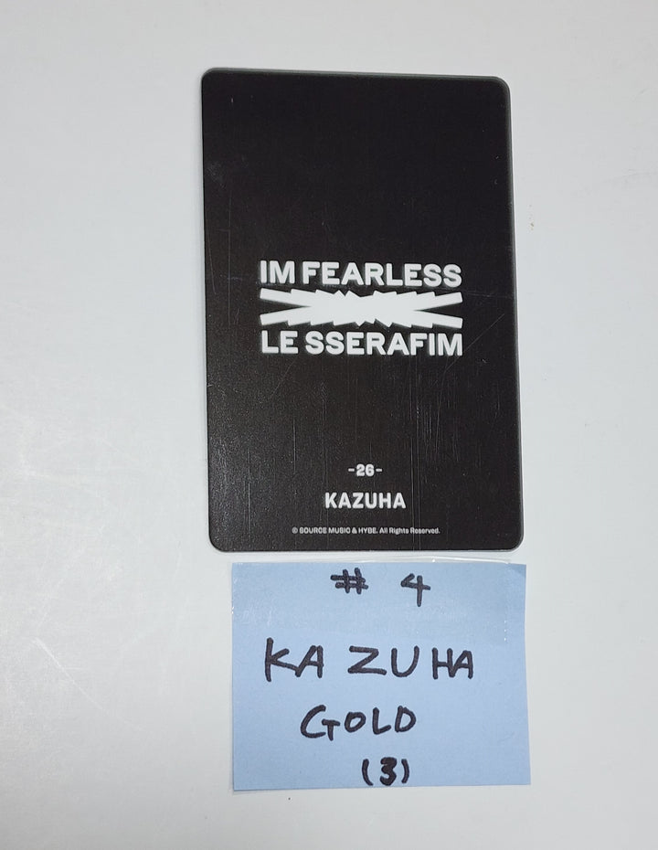 Le Sserafim JAPAN 1ST SINGLE FEARLESS Trading photocard - Gold Special photocard - HALLYUSUPERSTORE